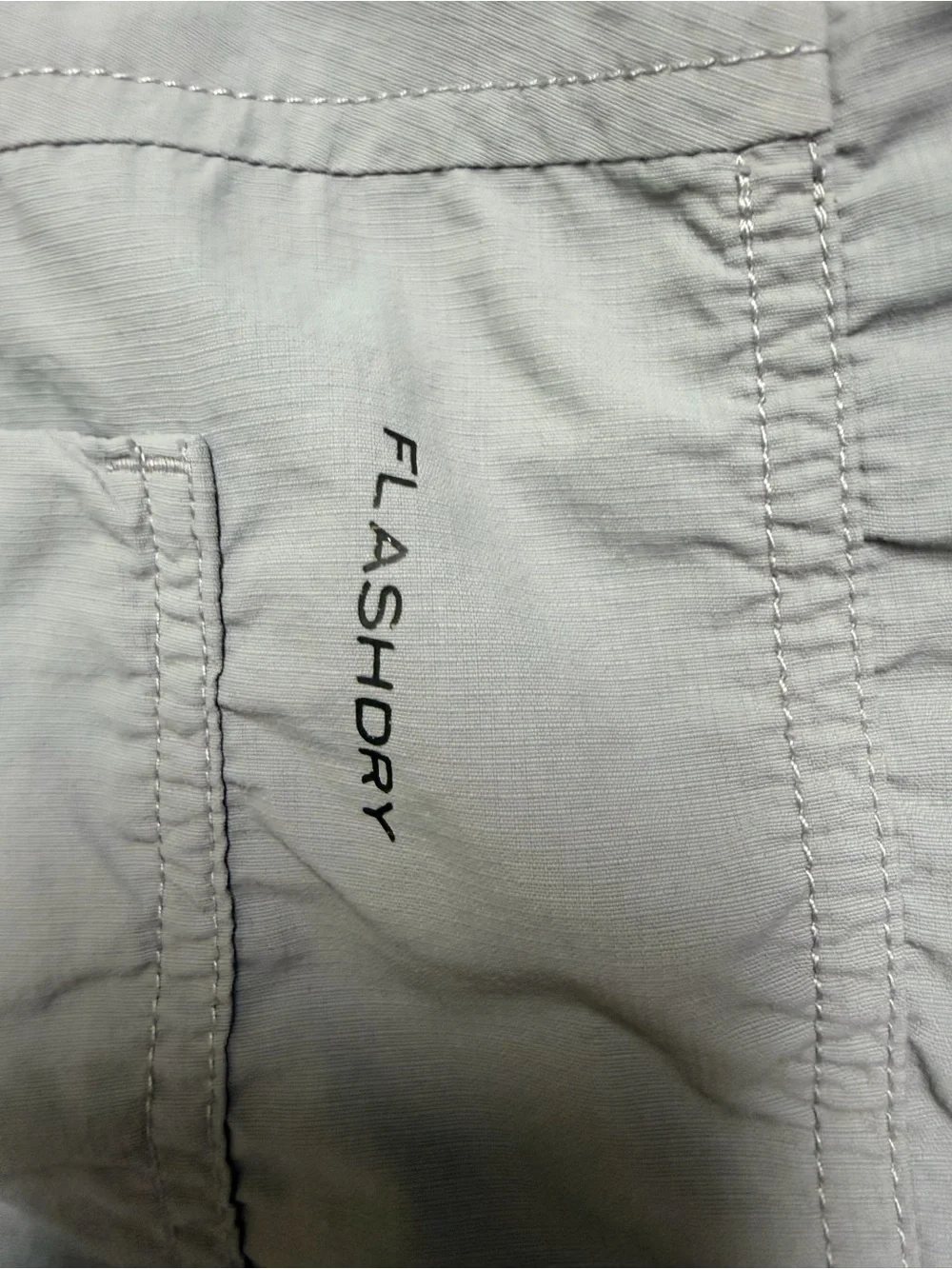 The North Face Light Gray Shorts with Black Logo